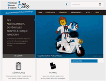 Tablet Screenshot of handicaps-motards-solidarite.com